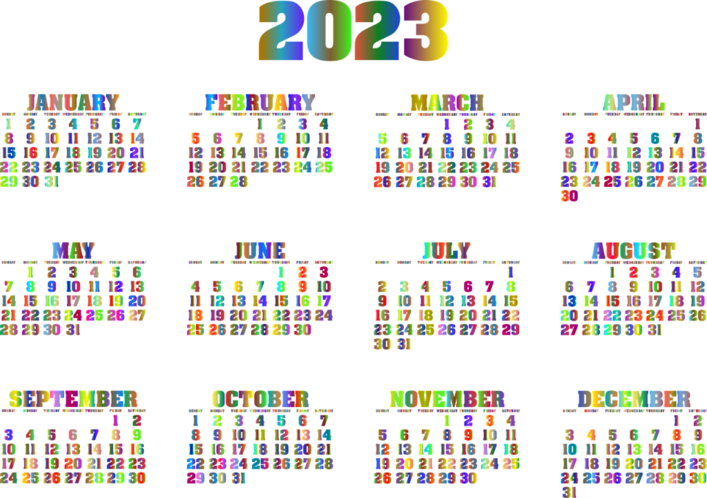 calendario delle feste 2023