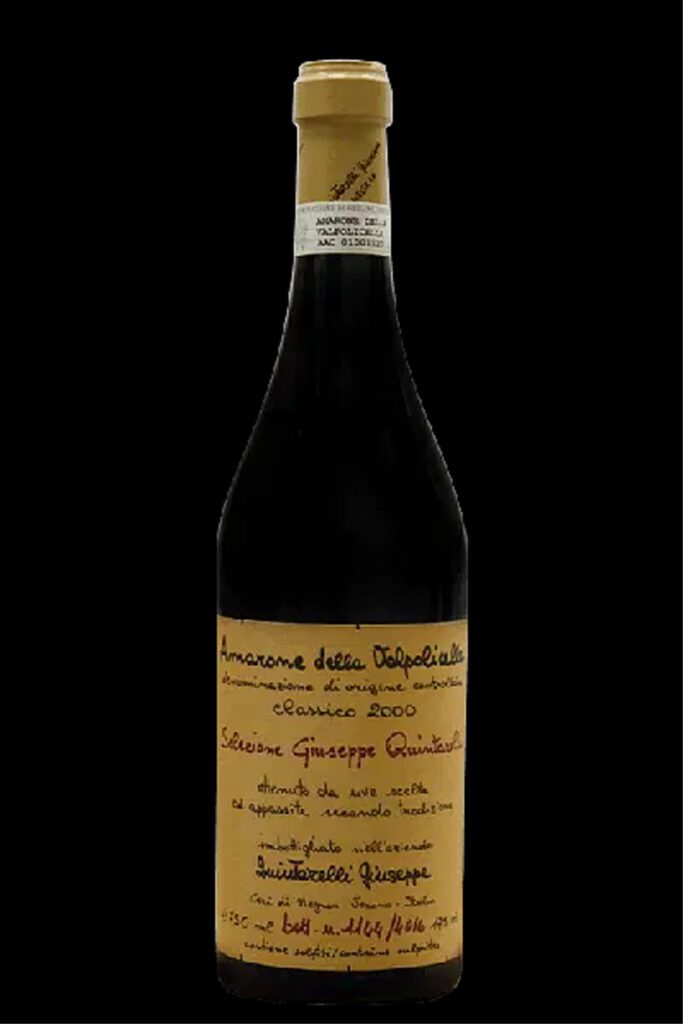 Vino e seduzione. Amarone Quintarelli. Photocredit enotecaproperzio.it