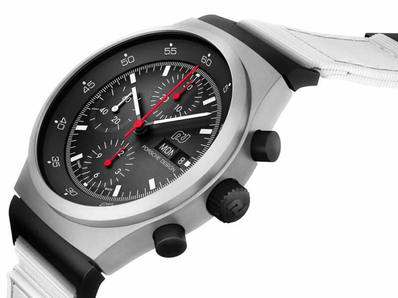Chronographe 1 ed GP 2023. Orologio Porsche Design. Photocredit Porsche.com 