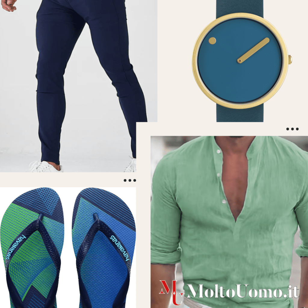 outfit estate 2023 da uomo che si abbinano alle infradito Havaianas
