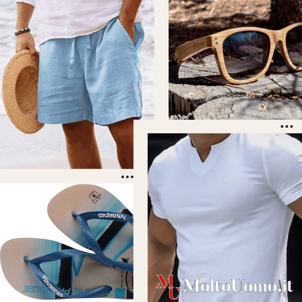 outfit estate 2023 da uomo che si abbinano alle infradito Havaianas