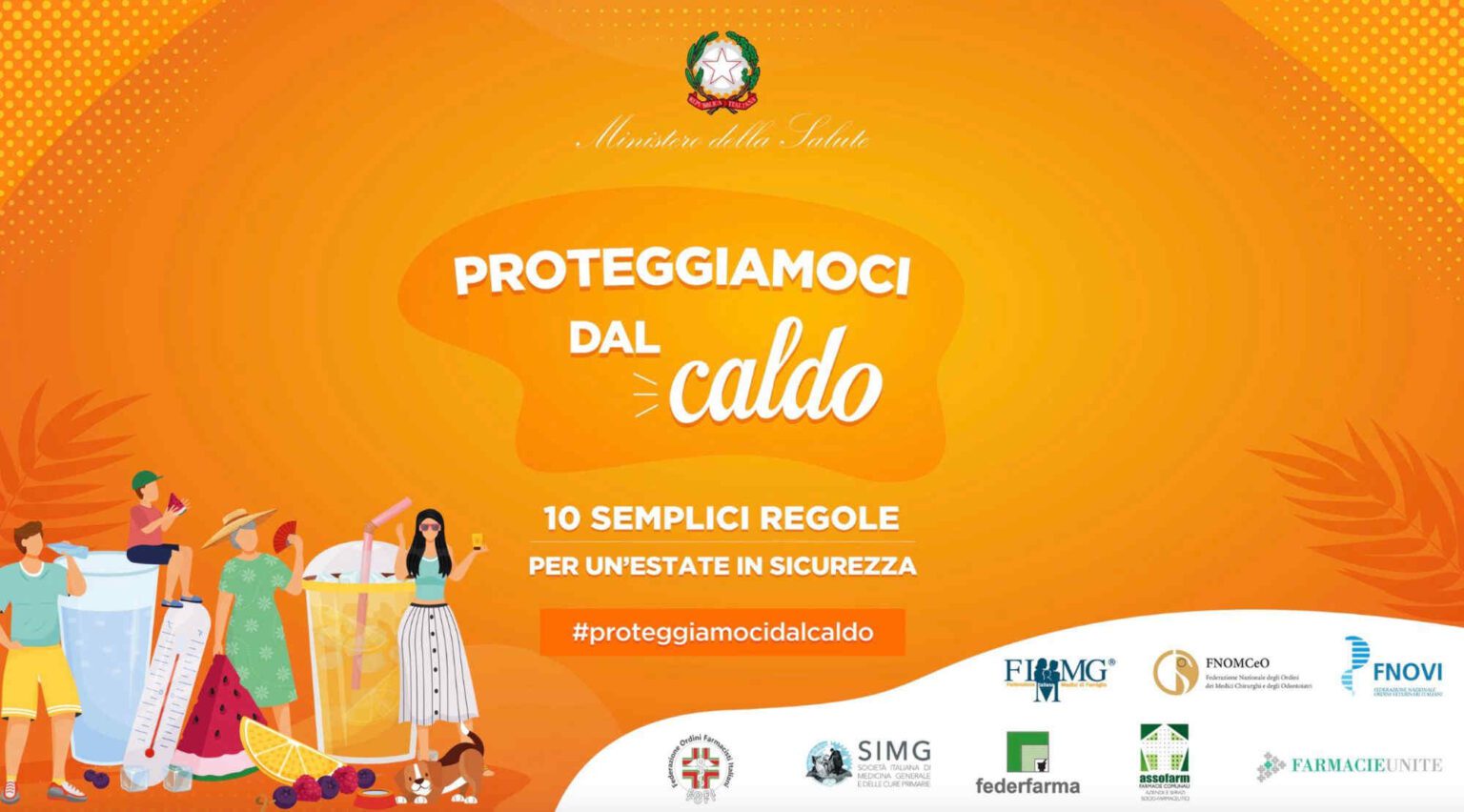 Proteggiamoci dal caldo, arriva il decalogo del Ministero della Salute