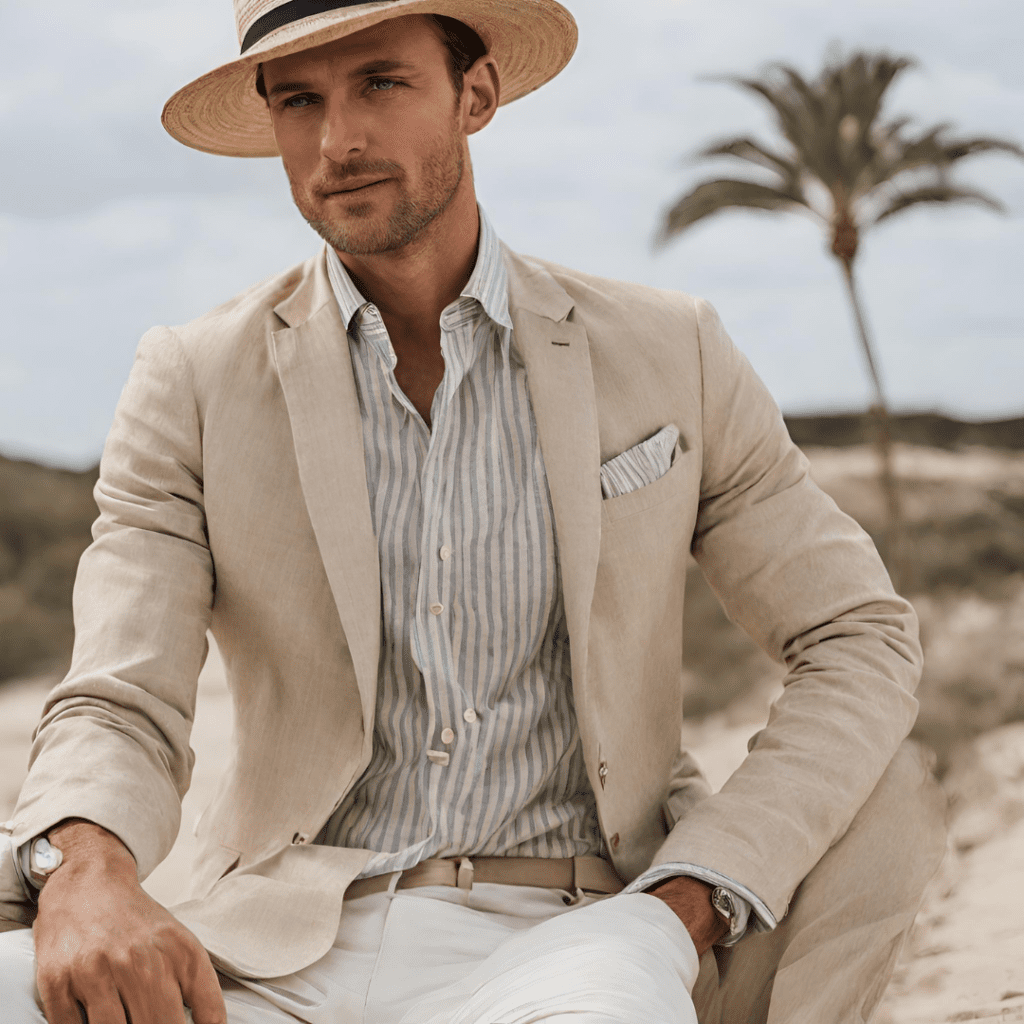 Dandy Uomo outfit estivo | Credits MoltoUomo.it / AI