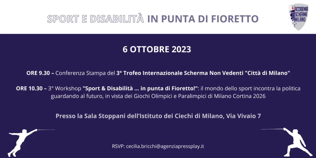 Dal Fioretto alla Solidarietà: La Scherma Non Vedenti Brilla a Milano.