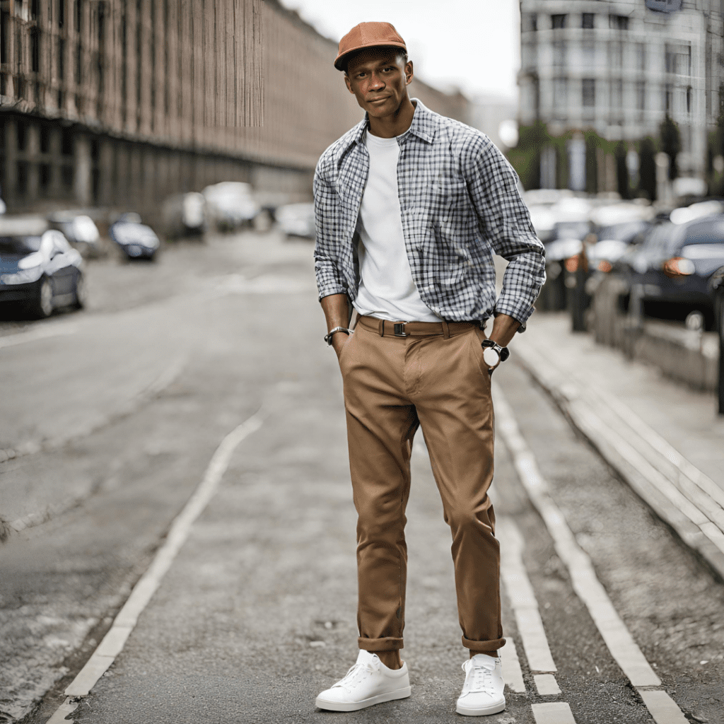 Uomo Street Style dal Look casual