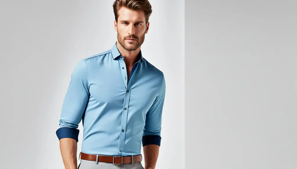 Camicie eleganti da uomo con colletto alla coreana