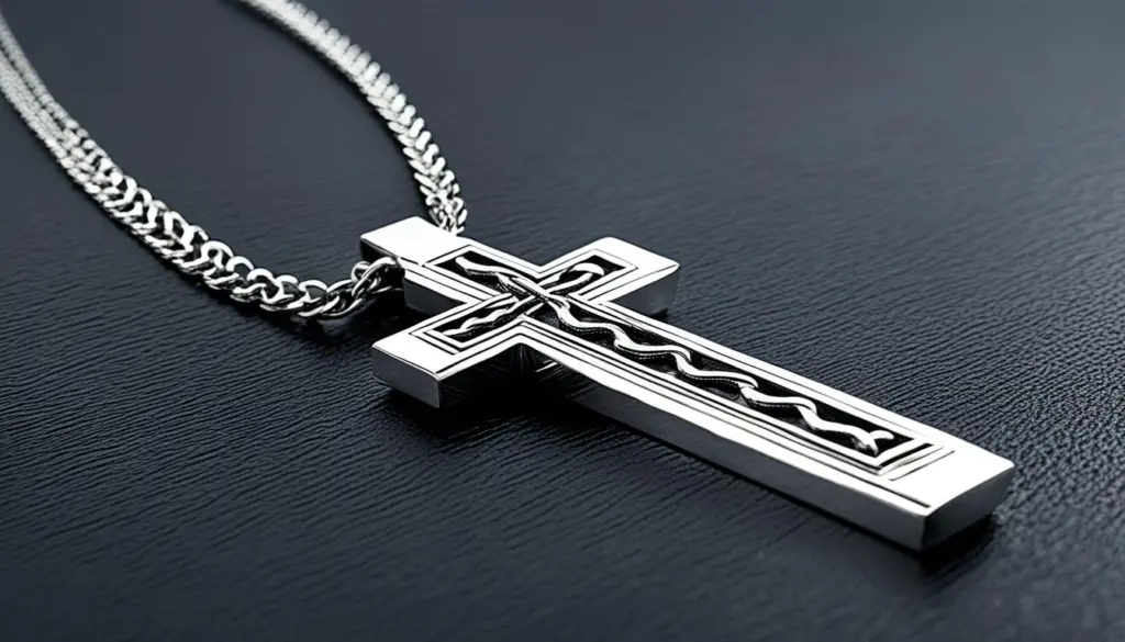 Collana Croce Argento