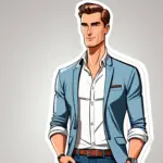 Eleganza casual per un uomo