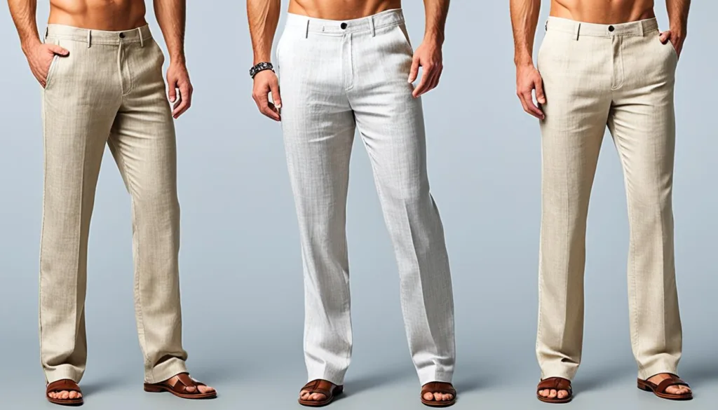 Pantaloni uomo eleganti in lino