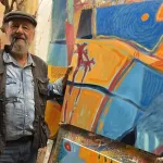 enzo migneco togo nel suo atelier di milano