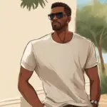 maglietta in lino da uomo