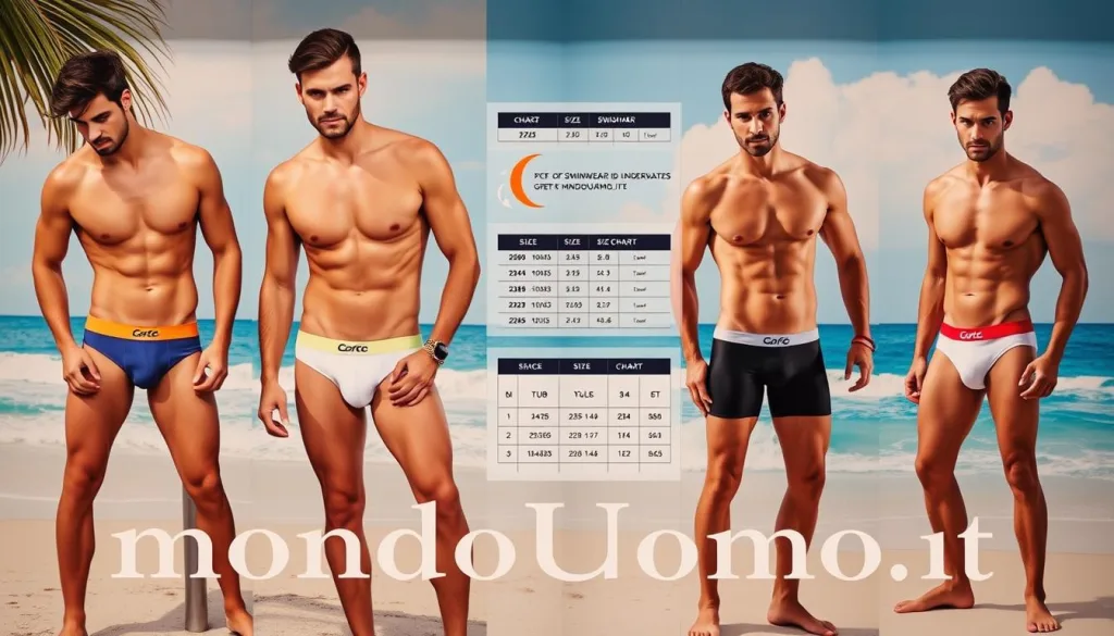 guida alle taglie per intimo e beachwear per uomo