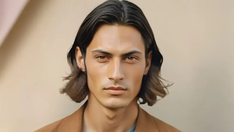 acconciatura maschile con la riga in mezzo gli stili di tendenza del 2026