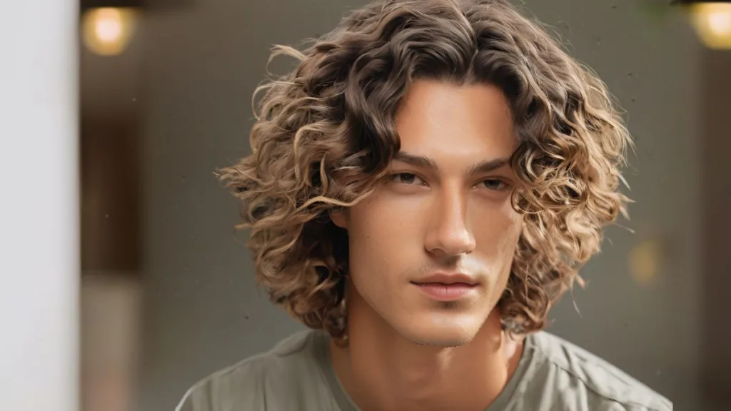 acconciatura maschile con riga in mezzo