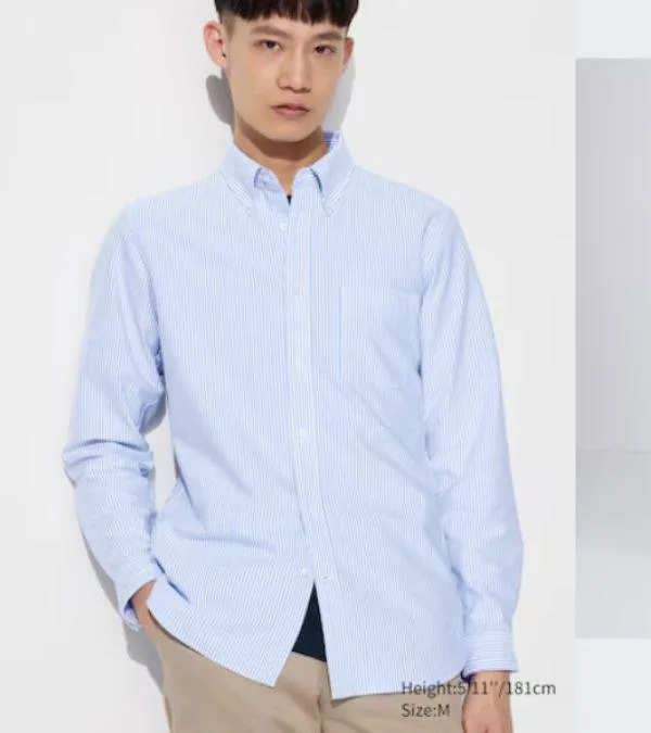 Camicia con bottoni in tessuto Oxford