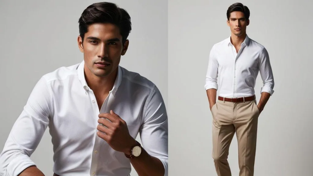 Camicia con bottoni in tessuto Oxford