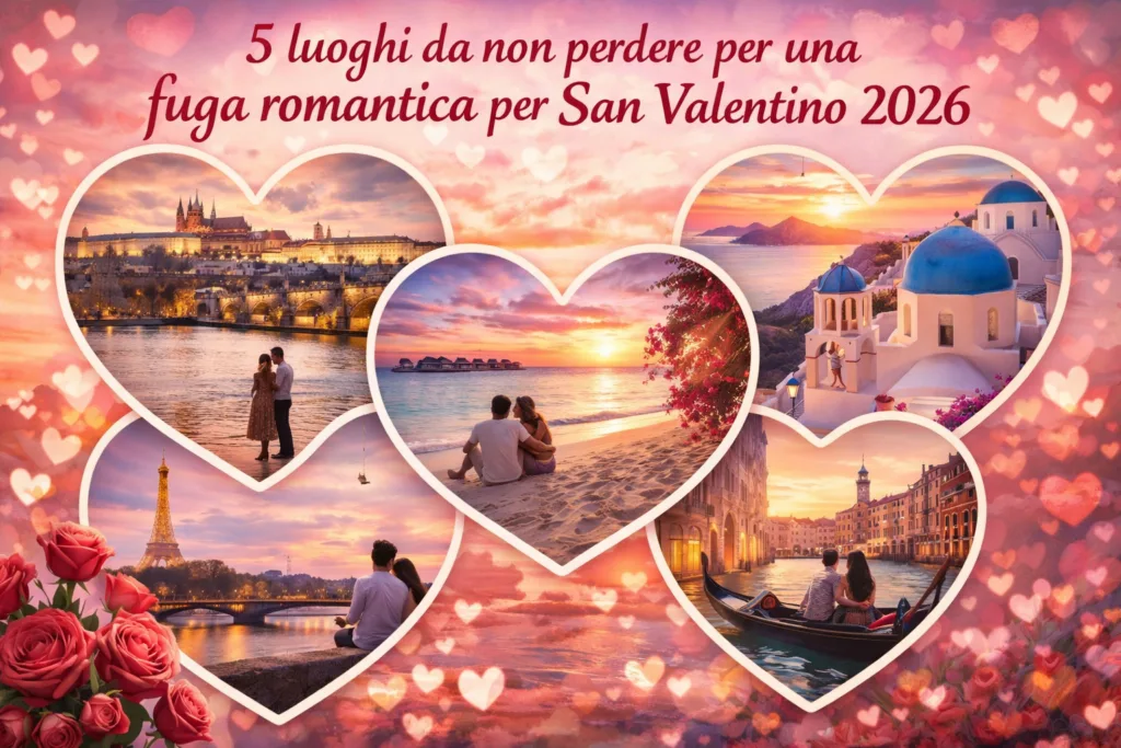 Luoghi unici, selezionati dalla nostra Redazione per sorprendere la tua dolce metà con un viaggio unico, indimenticabile e davvero romantico in occasione del prossimo San Valentino