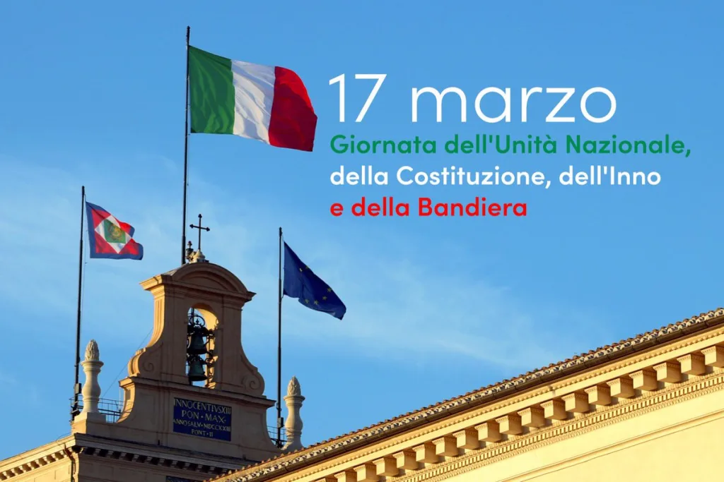 Il 17 marzo è una giornata di grande rilevanza per l'Italia: si celebra la Giornata dell'Unità nazionale, della Costituzione, dell'Inno e della Bandiera. Questa ricorrenza è stata istituita per ricordare la proclamazione dell'Unità d'Italia, avvenuta il 17 marzo 1861