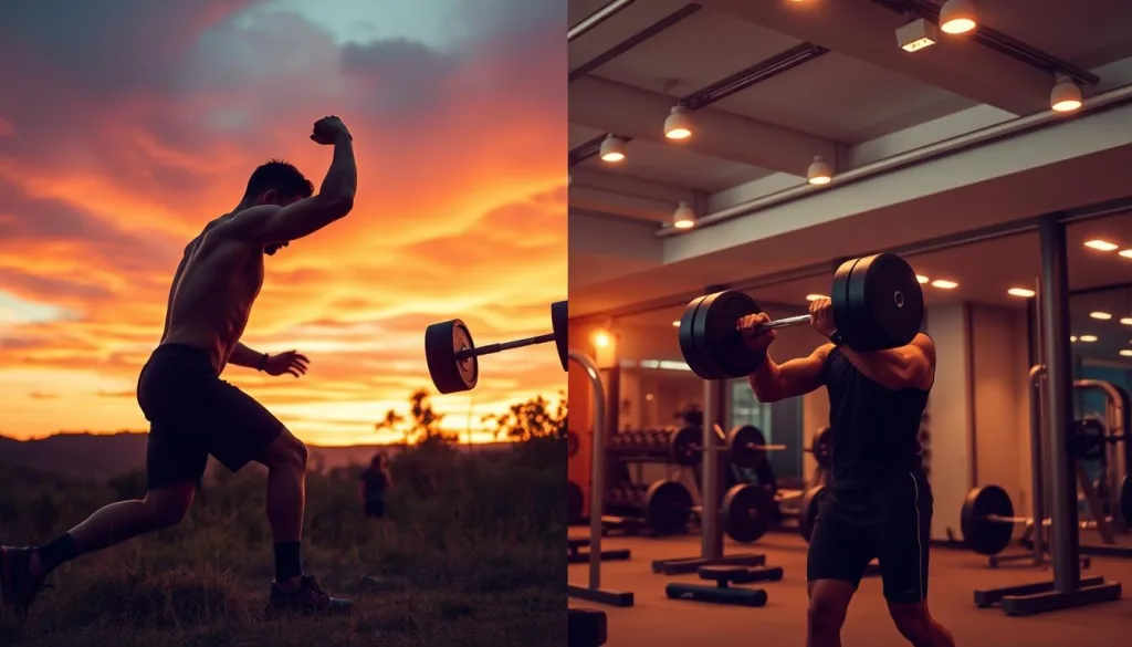 allenamento outdoor vs palestra allenamento outdoor vs palestra