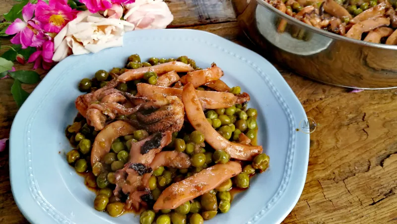 seppie con i piselli