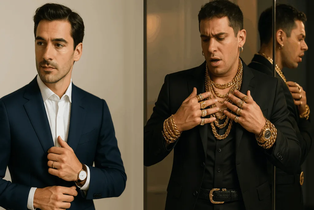 Indossare Molti Accessori È un Errore di Stile per un Uomo