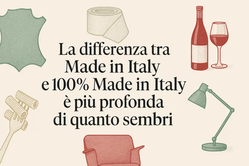 Che differenza c'è tra Made in Italy e 100% Made in Italy