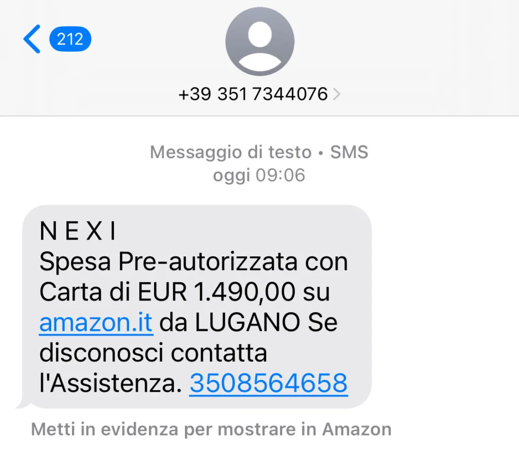 Ondata di tentativi di truffa a mezzo sms: fate attenzione a questi messaggi di addebito Nexi!