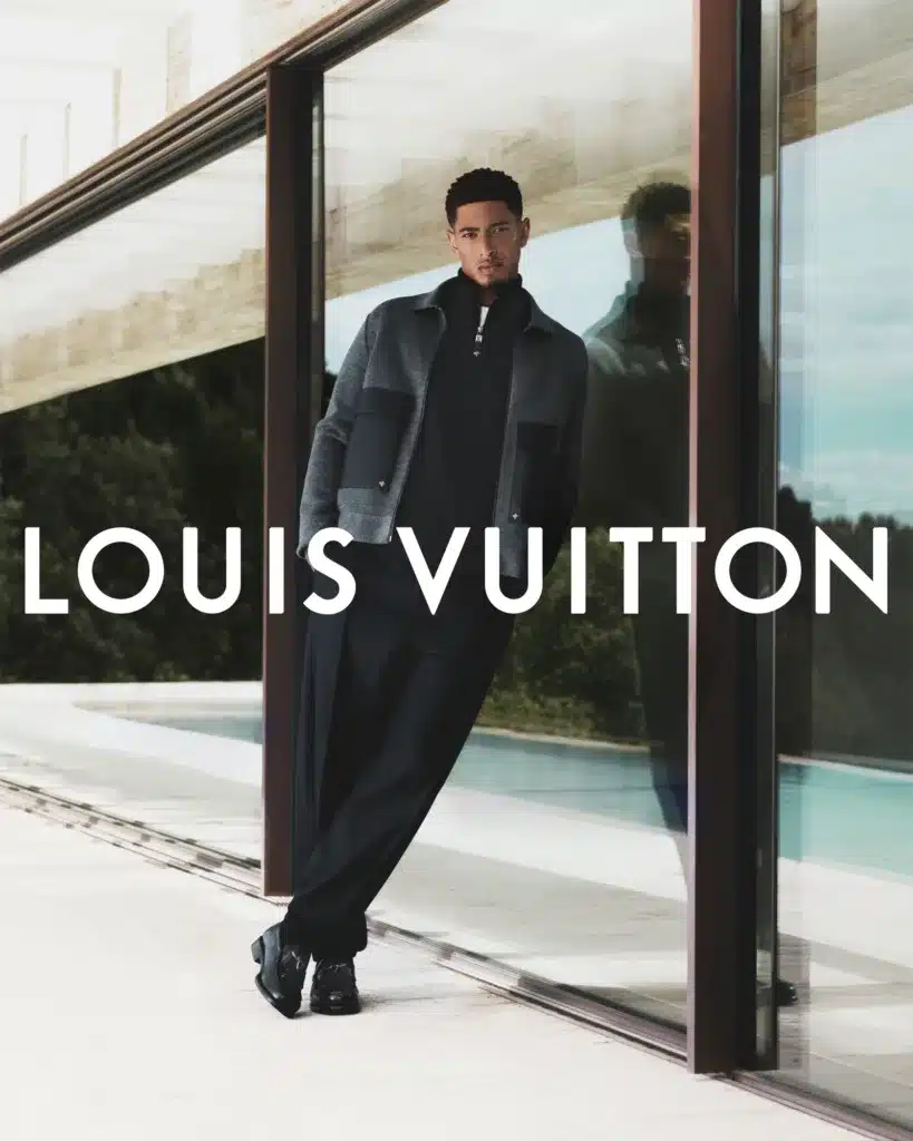 Jude Bellingham, il nuovo dandy di Louis Vuitton quando il calcio incontra l'alta moda.