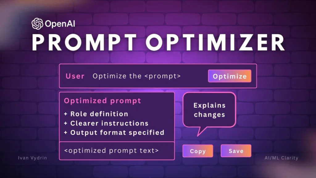 Conoscevi già il Prompt Optimizer di OpenAI, il Coach Definitivo per i Tuoi Prompt? Conoscevi già il Prompt Optimizer di OpenAI, il Coach Definitivo per i Tuoi Prompt