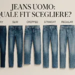 Jeans Uomo Skinny Slim Cropped Straight Regular