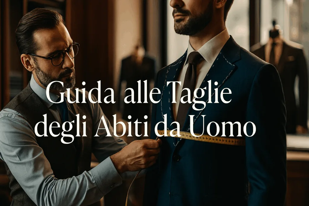 Guida alle Taglie di un Abito da Uomo: Ecco Come Trovare la Misura Perfetta. Guida alle Taglie di un Abito da Uomo