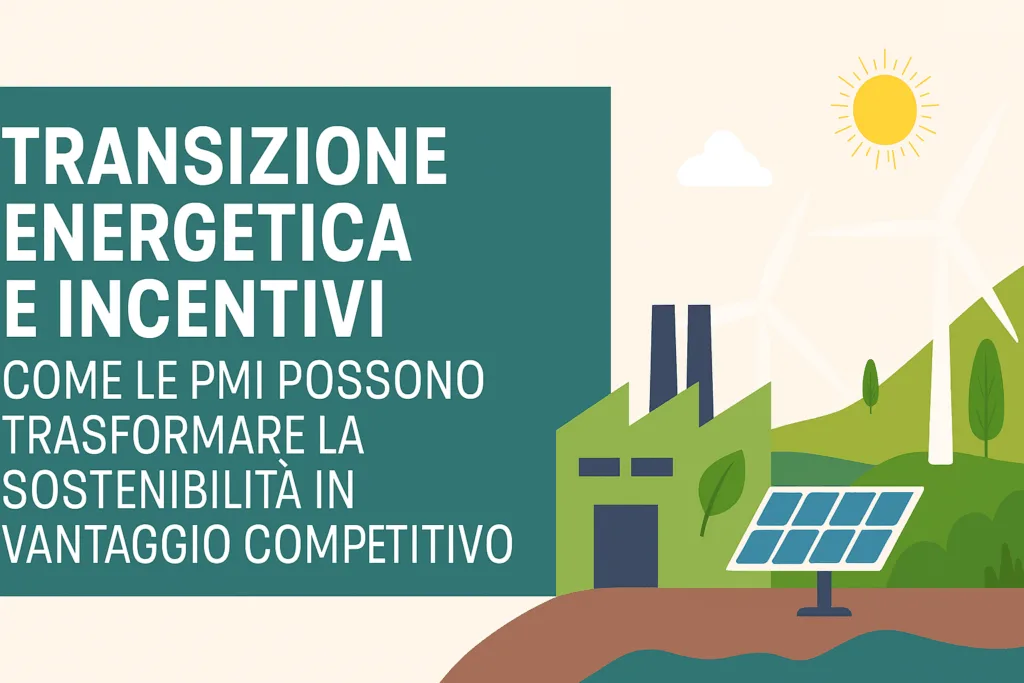 Transizione Energetica ed Incentivi: Come le PMI Possono Trasformare la Sostenibilità in Vantaggio Competitivo. Transizione Energetica ed Incentivi: Come le PMI Possono Trasformare la Sostenibilità in Vantaggio Competitivo.