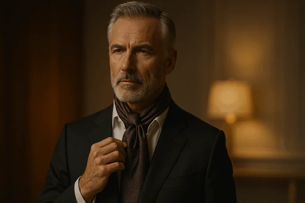 Come annodare al collo con eleganza un foulard uomo ? Come annodare al collo con eleganza un foulard uomo