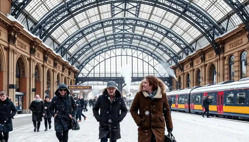 King's Cross Londra inverno King's Cross Londra inverno