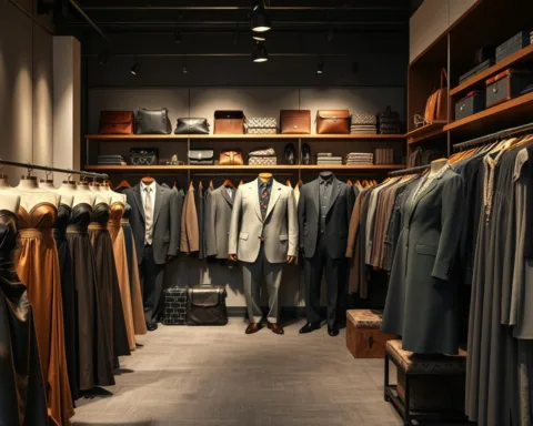 collezione abiti e accessori sartoriali