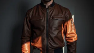 giacca in pelle uomo