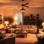 illuminazione soggiorno uomo