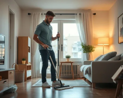 pulizie casa uomo single