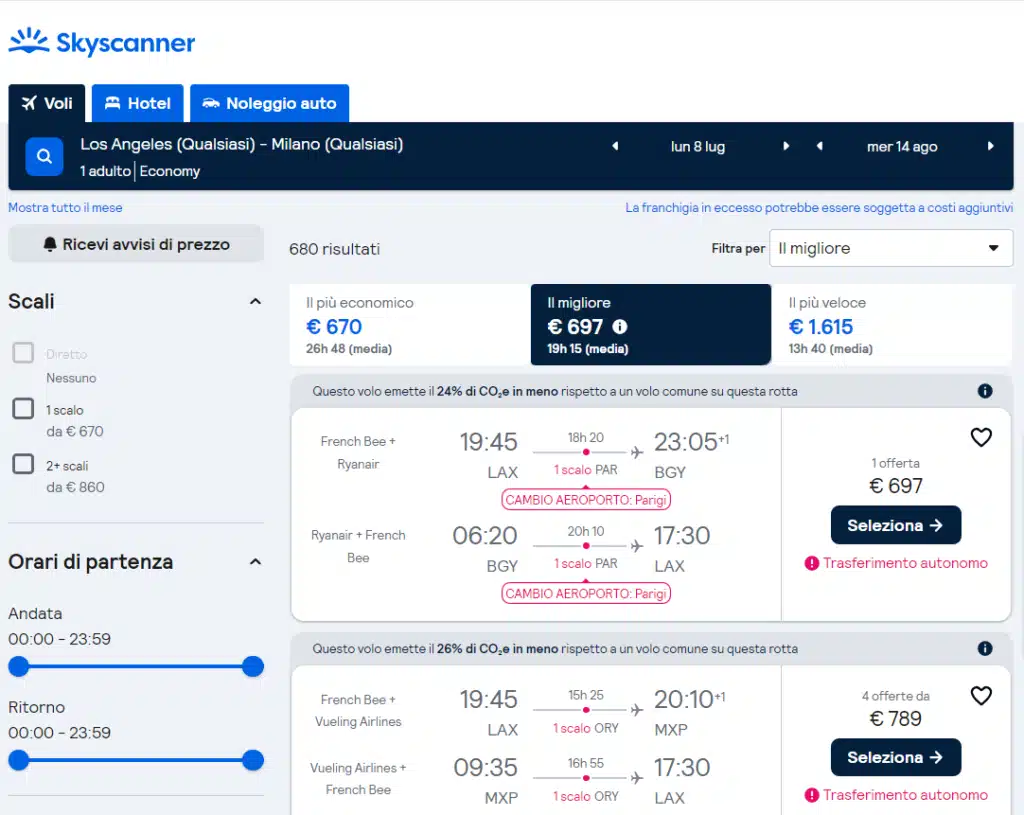 Skyscanner: guida pratica