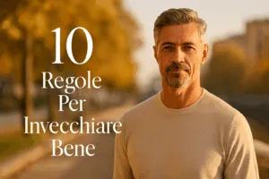 Questo articolo offre consigli pratici per invecchiare bene, per uomini dai 30 anni in su, con focus su nutrizione, attività fisica, cura della pelle, gestione dello stress e stile personale.