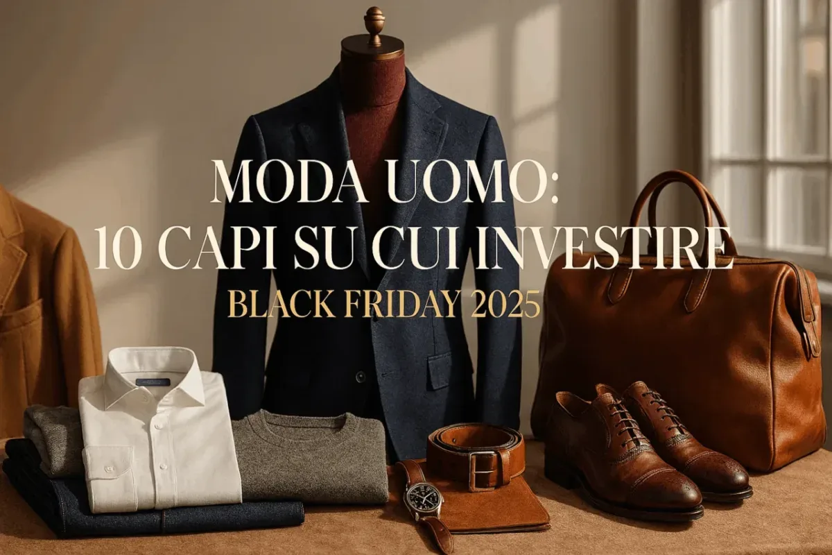 Moda uomo: 10 elementi su cui vale la pena investire durante il Black Friday 2025