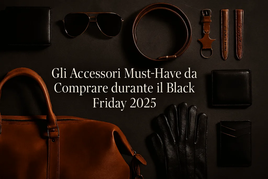 Accessori maschili da comprare durante il Black Friday: lo stile nei dettagli