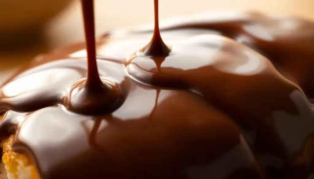 Glassa al cioccolato per dolce tradizionale