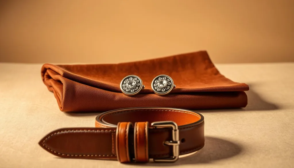 gemelli fazzoletto cintura accessori stile