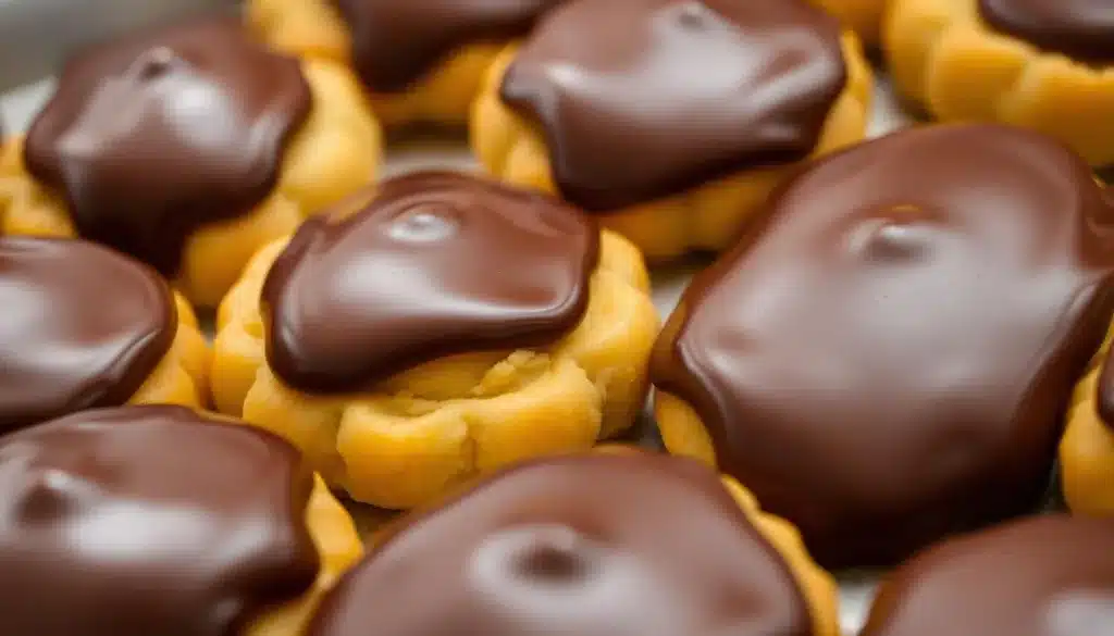 glassatura cioccolato mustaccioli