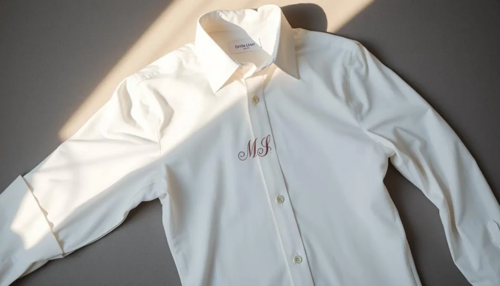 Dove mettere le iniziali sulla camicia? iniziali camicia