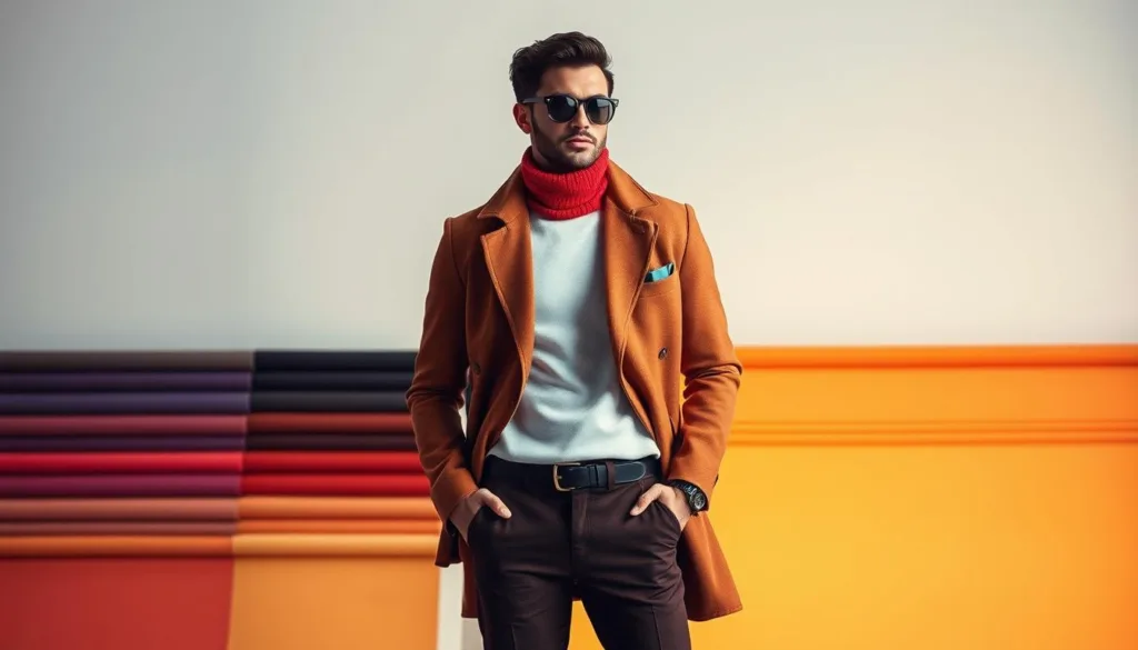 palette cromatica moda uomo