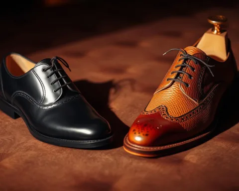 scarpe uomo nero marrone