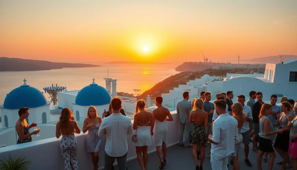 serate chic Mykonos Milano