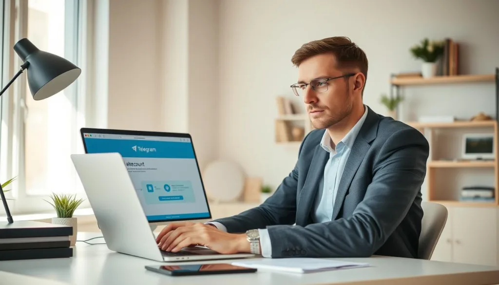 eliminare account telegram